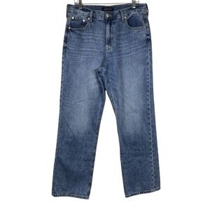 AEROPOSTALE Sz 12 Women's‎ 90s Baggy Jeans Wide Leg Med Blue Wash Denim Y2K